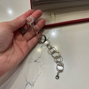 silver link bracelet